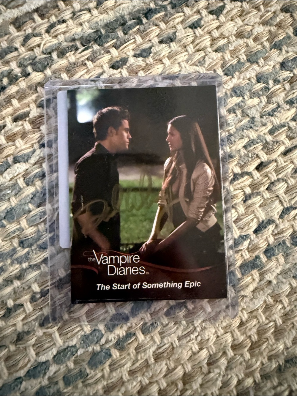 The Vampire Diaries Paul Wesley signed trading card